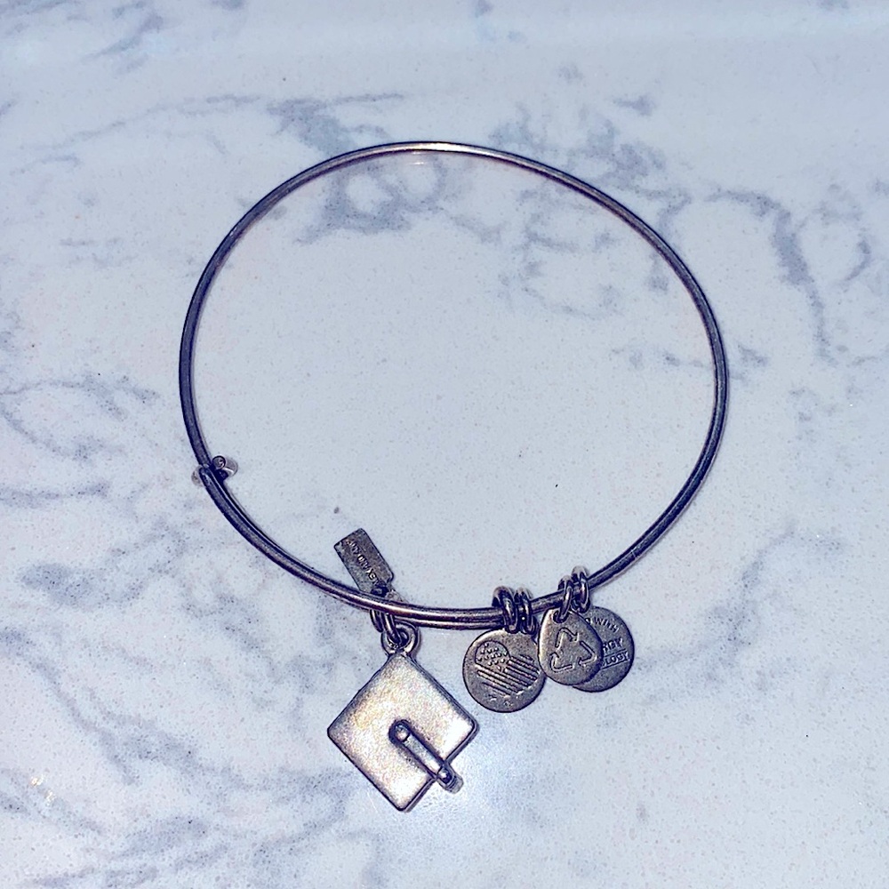 Silver Alex and Ani Graduation Bracelet - Picture 2 of 5